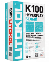 Клей для плитки Litokol Hyperflex K100 белый 20 кг